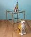French brass & glass side table - SOLD